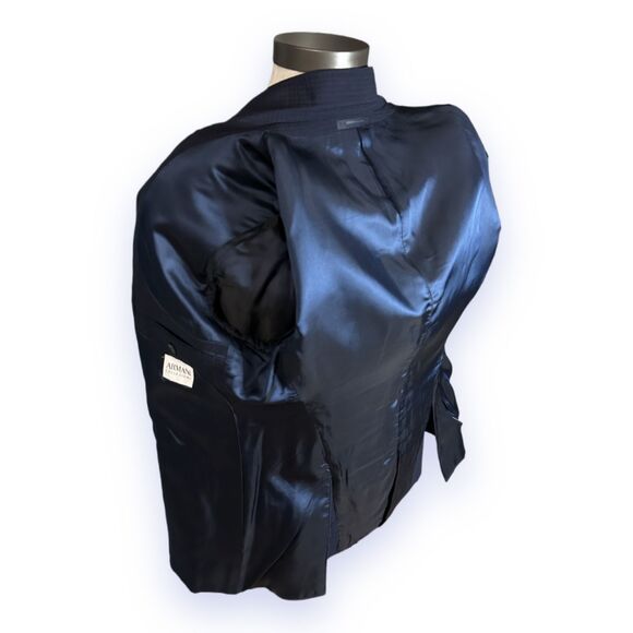 Armani Collezioni Single-Breasted Technical Waffle-Knit Jacket 42R Pre-ICON D/C - Picture 14 of 16